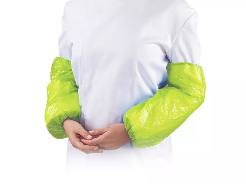 Hycare disposable overmouw 20 mu polyethyleen 40x20 cm geel